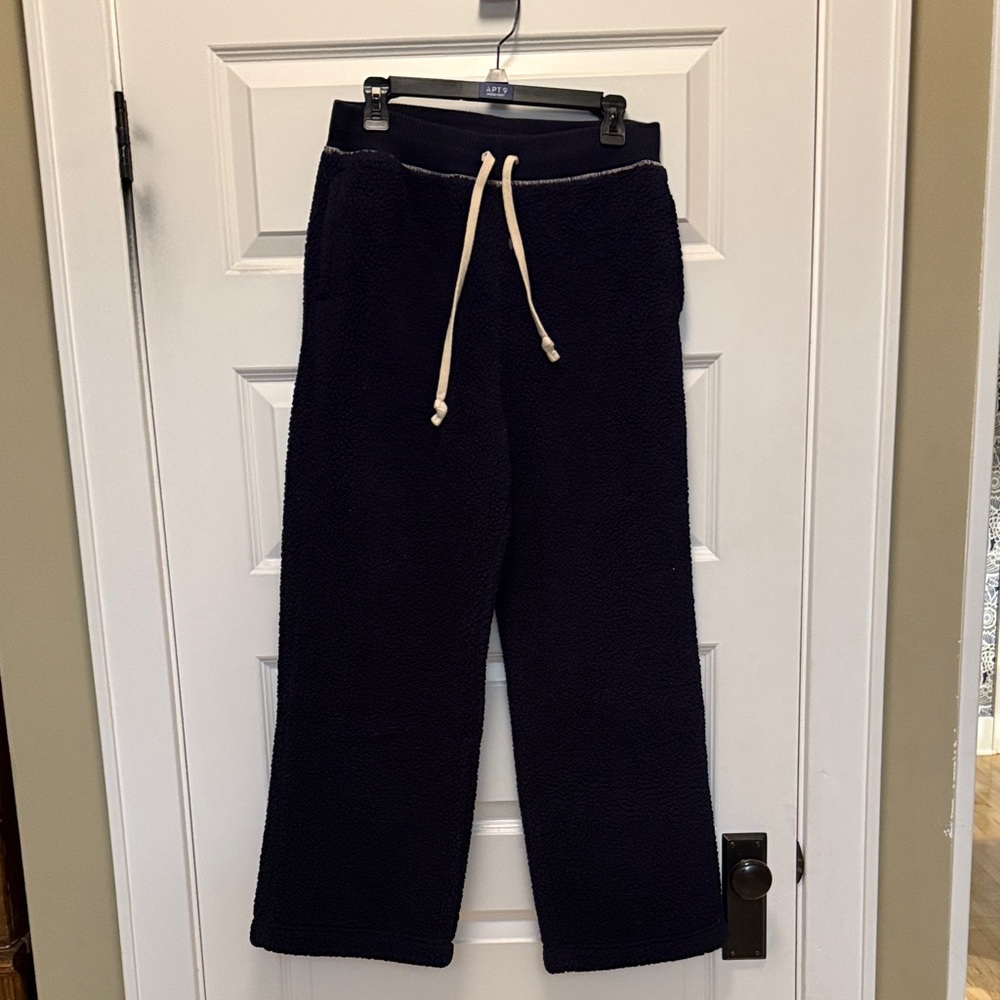 Women's Navy Fleece Joggers